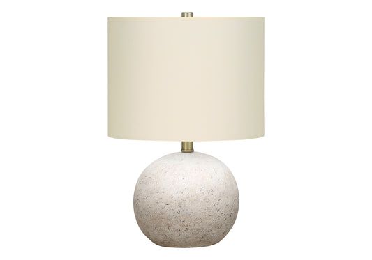 Gray Concrete Table Lamp w/ Shade