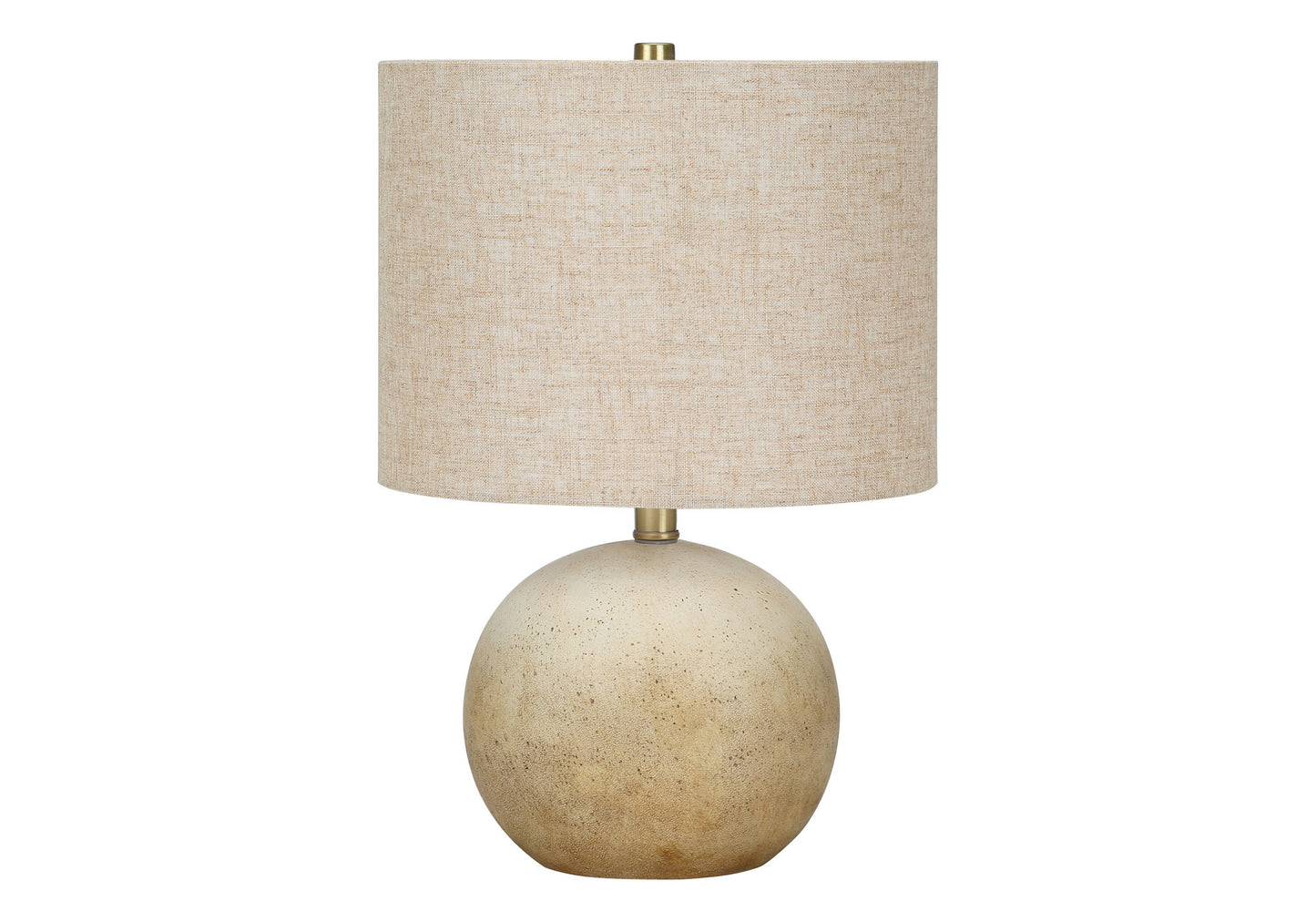 Beige Concrete Table Lamp w/ Shade