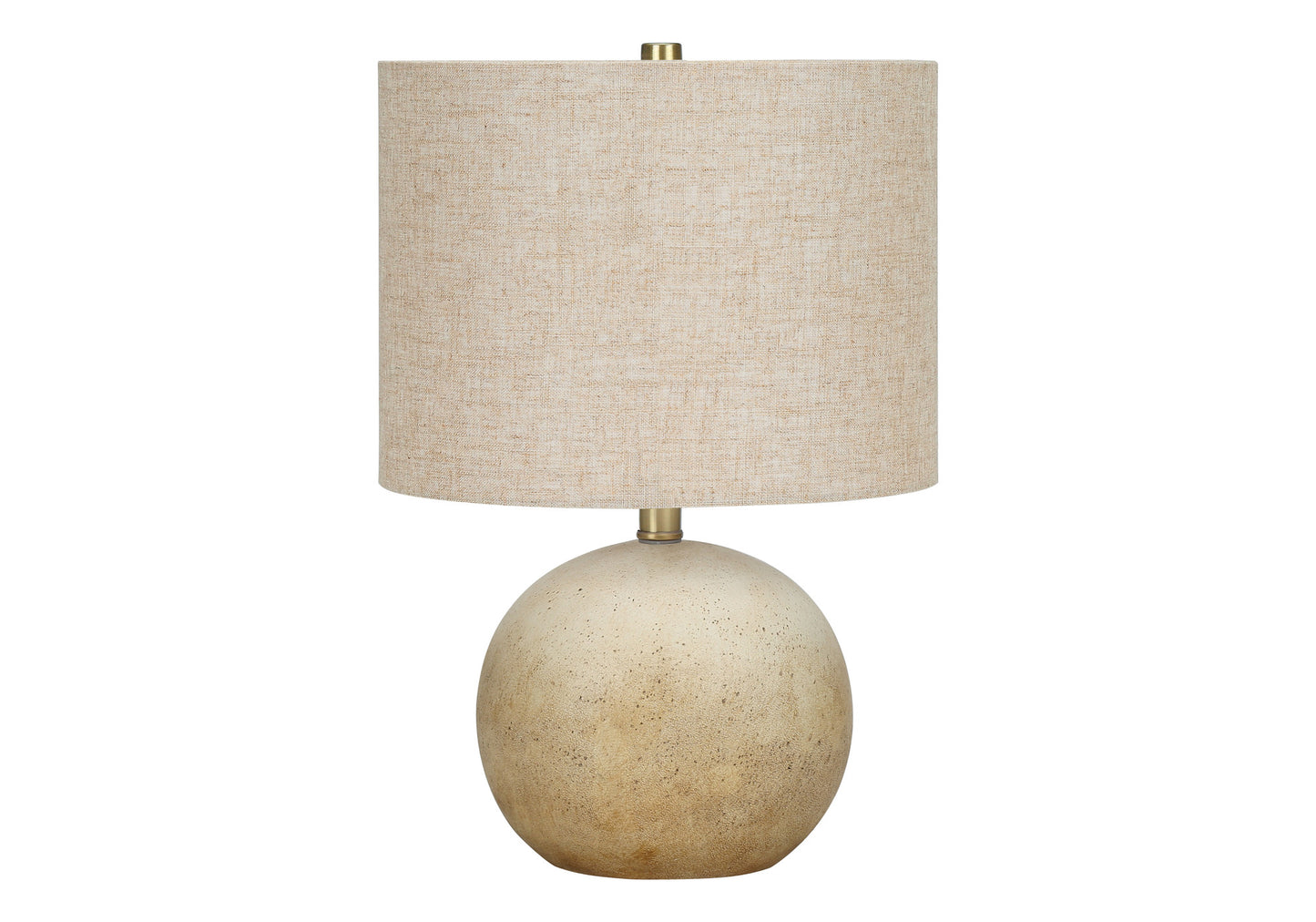 Beige Concrete Table Lamp w/ Shade