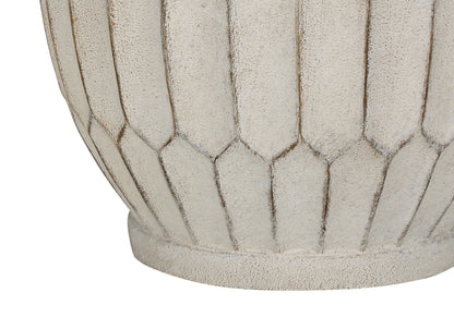 Cream Geometric Table Lamp w/ Shade