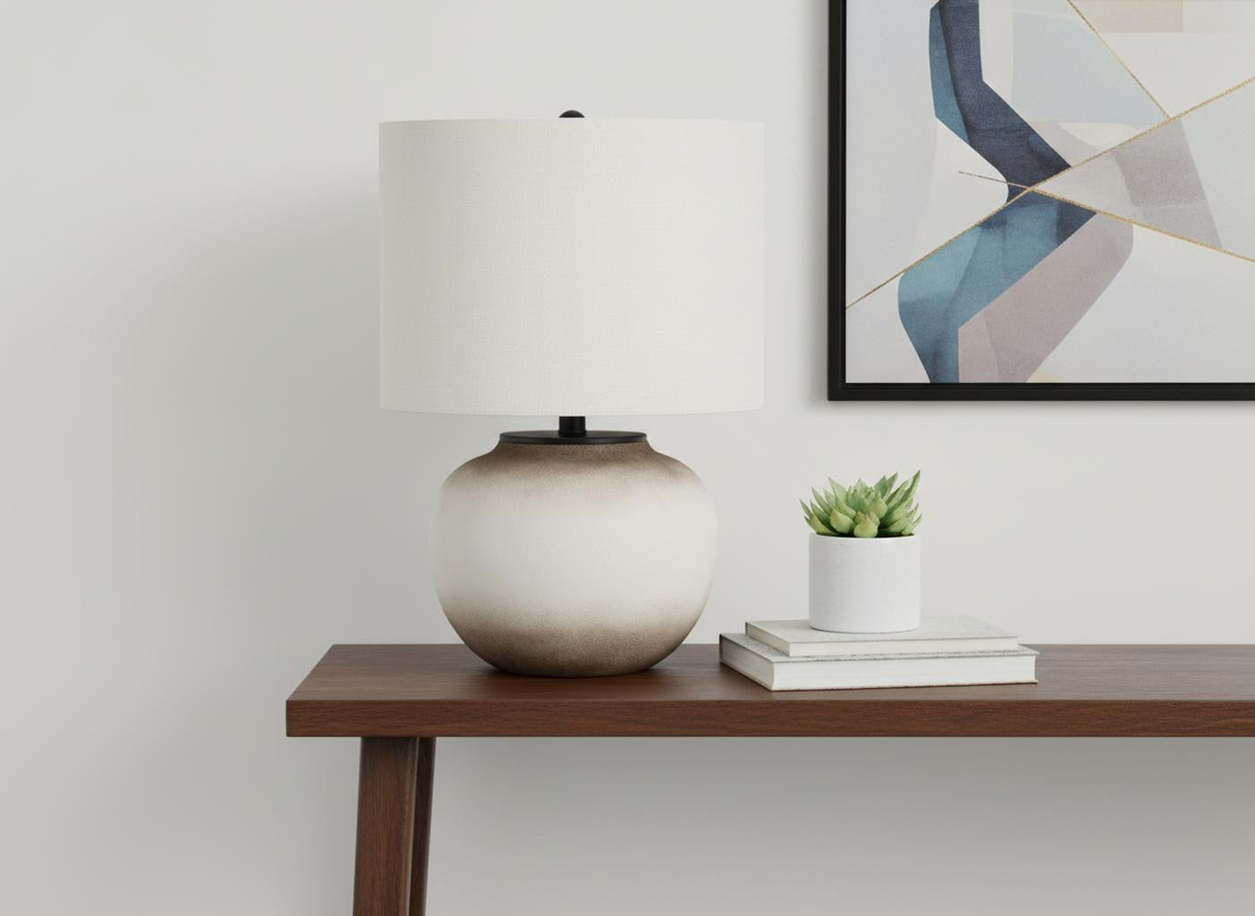 Cream Table Lamp w/ Shade