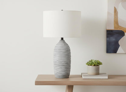 Gray Table Lamp w/ Shade