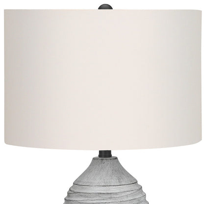 Gray Table Lamp w/ Shade