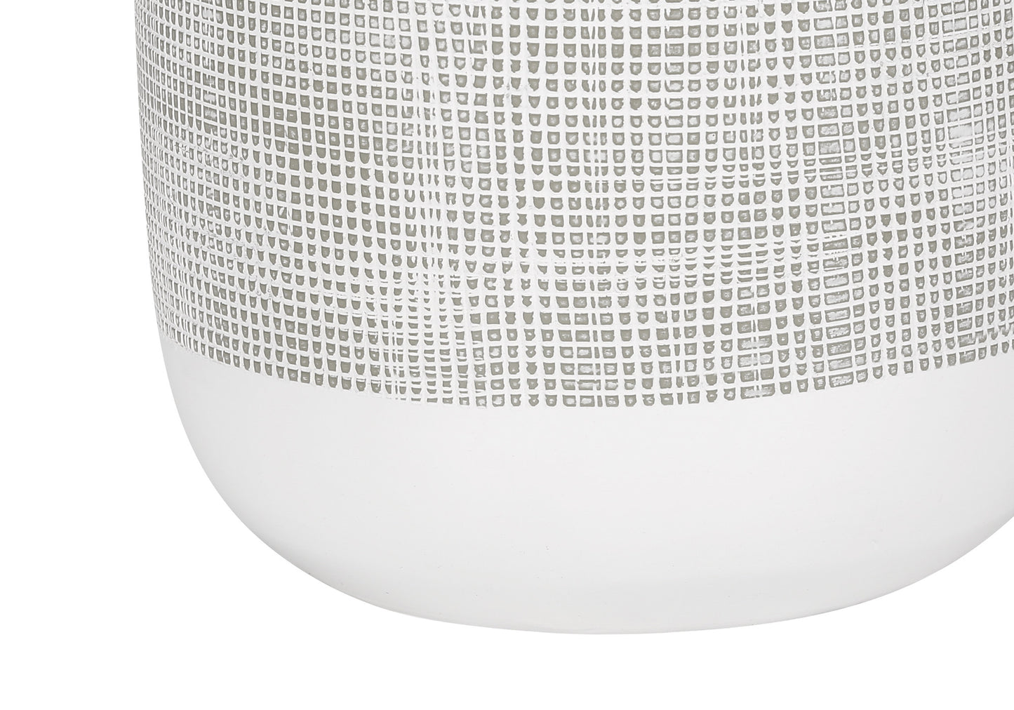 Gray & White Table Lamp w/ Shade