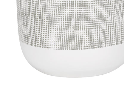 Gray & White Table Lamp w/ Shade