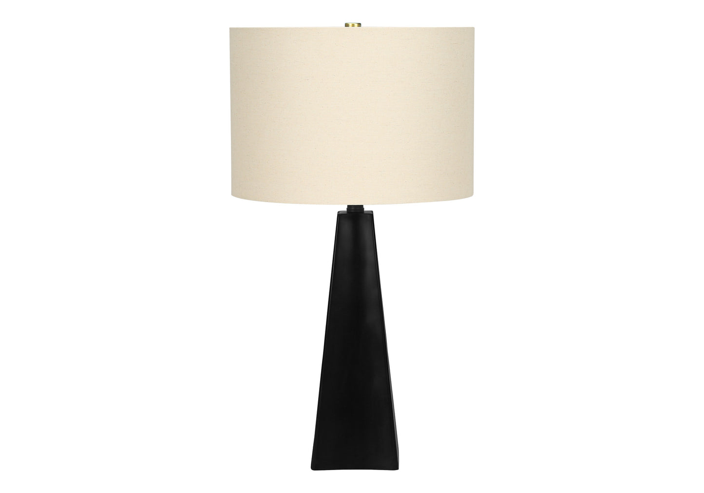 Black Geometric Table Lamp w/ Shade
