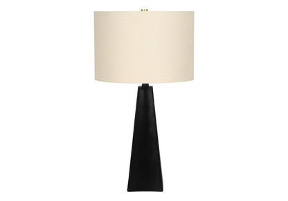 Black Geometric Table Lamp w/ Shade
