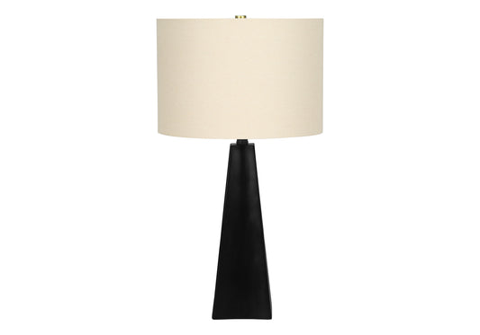 Black Geometric Table Lamp w/ Shade