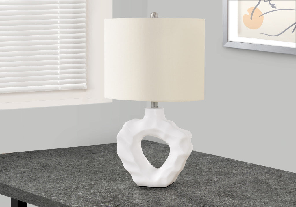 Cream Table Lamp w/ Shade