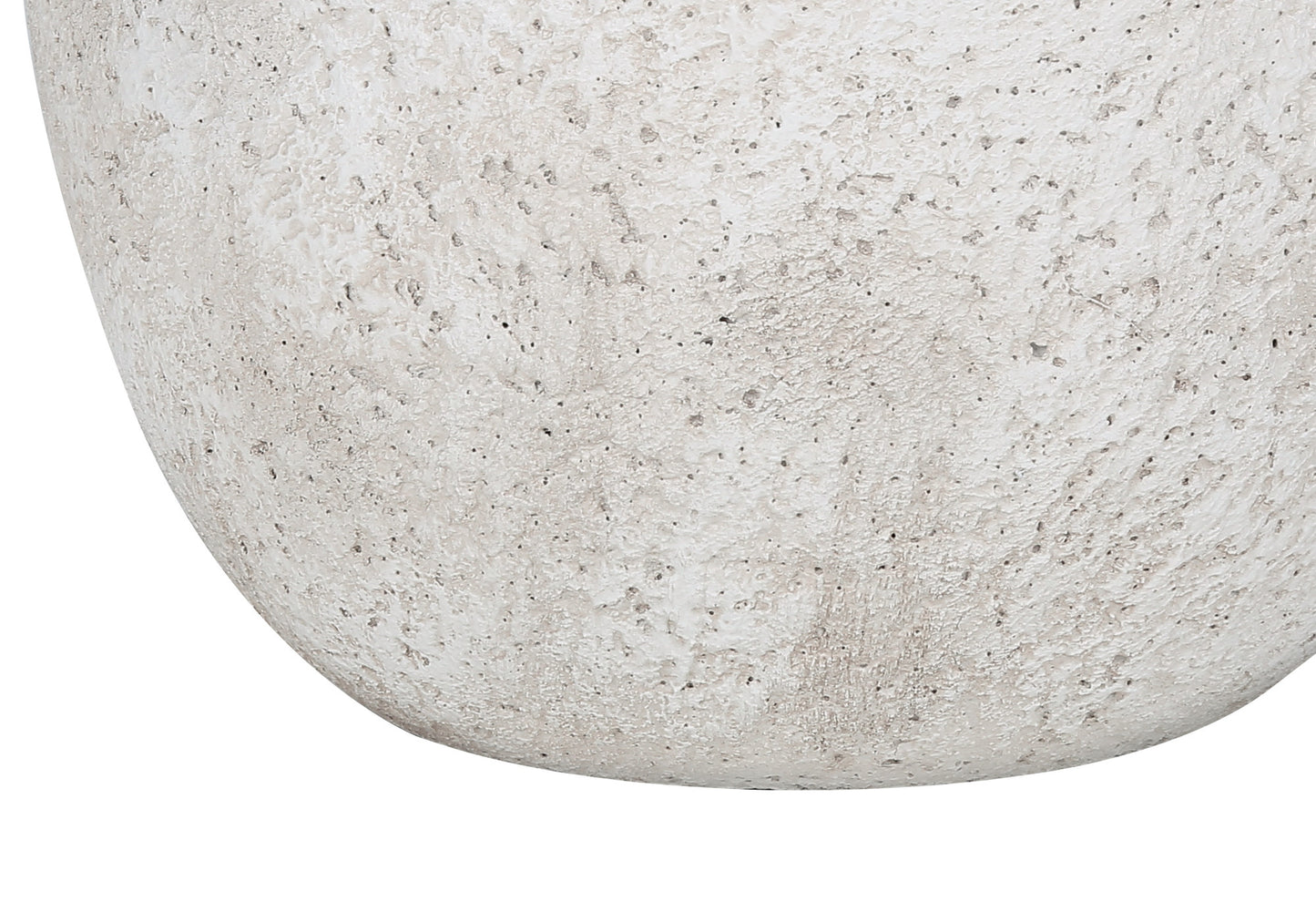 Cream Concrete Urn Table Lamp w/ Shade