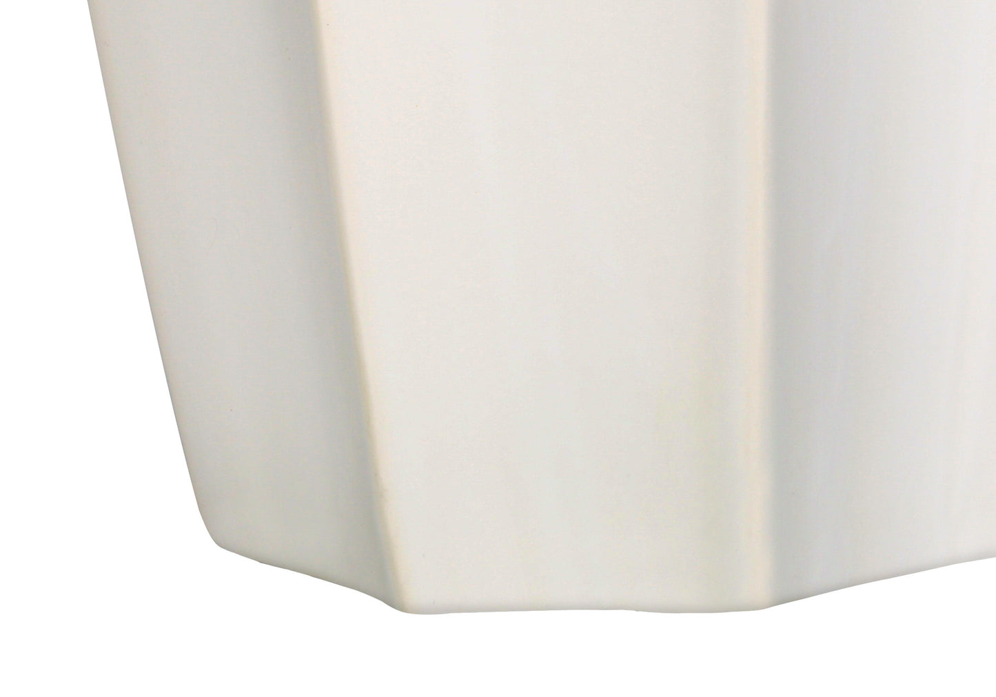 Cream Geometric Table Lamp w/ Shade