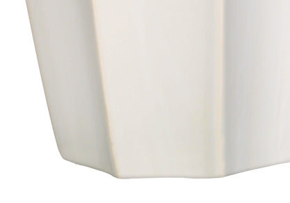 Cream Geometric Table Lamp w/ Shade