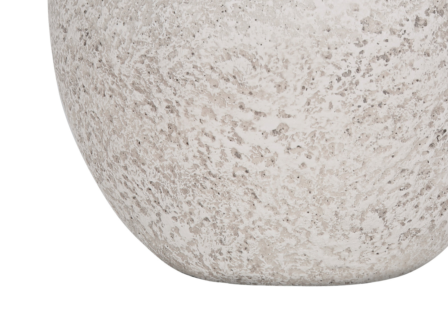 Cream Concrete Urn Table Lamp w/ Shade