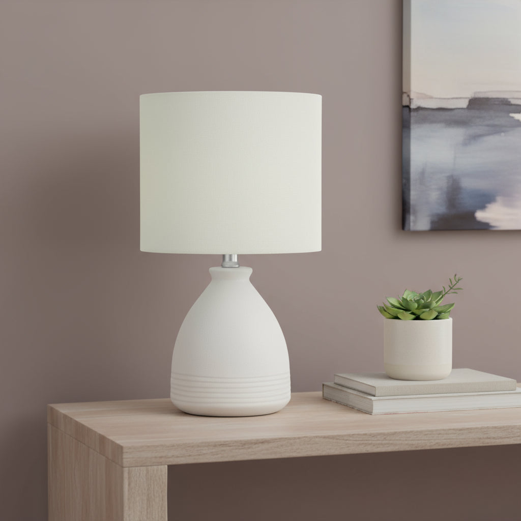 Cream Table Lamp w/ Shade