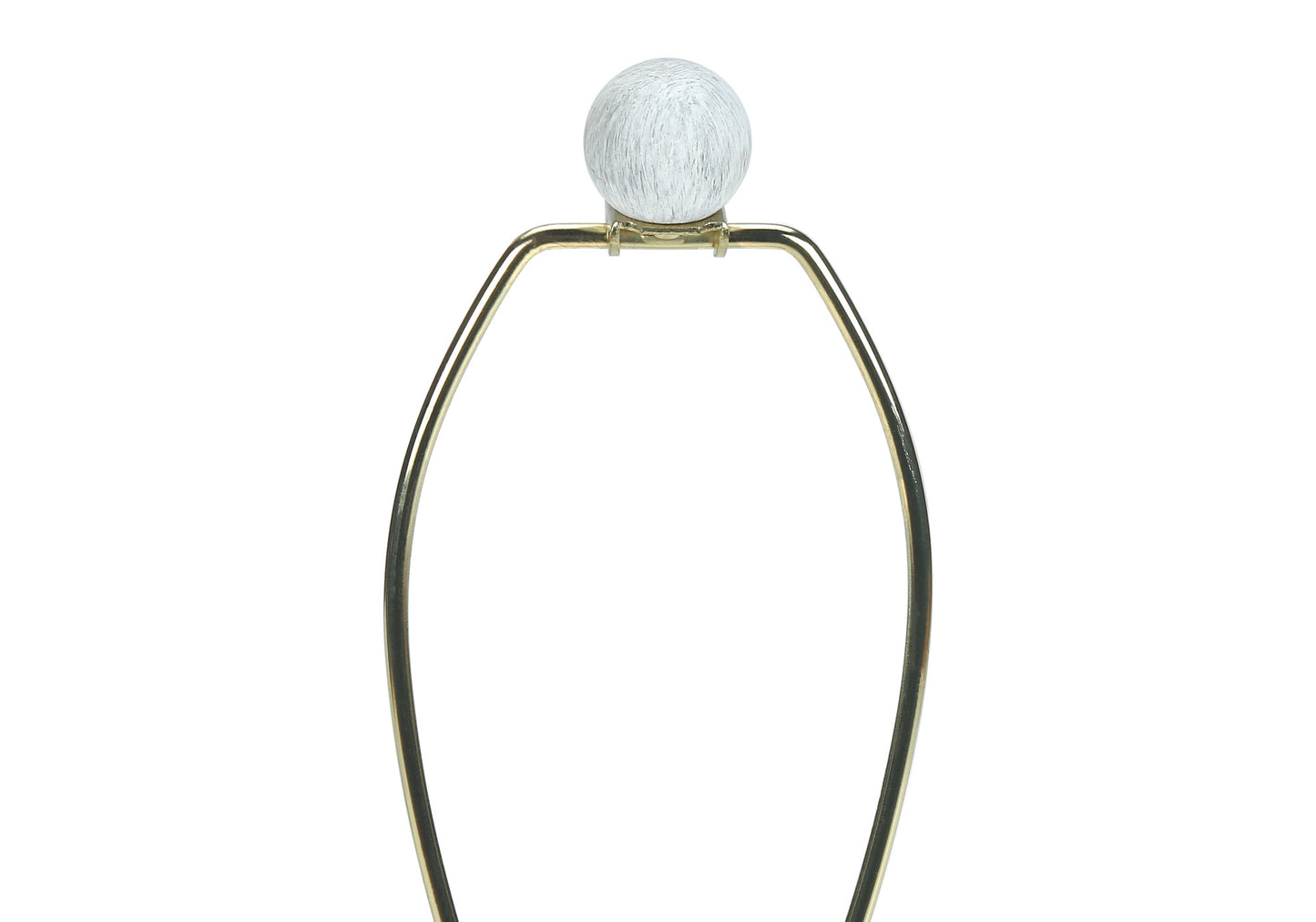 Cream Geometric Table Lamp w/ Shade