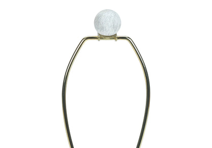 Cream Geometric Table Lamp w/ Shade