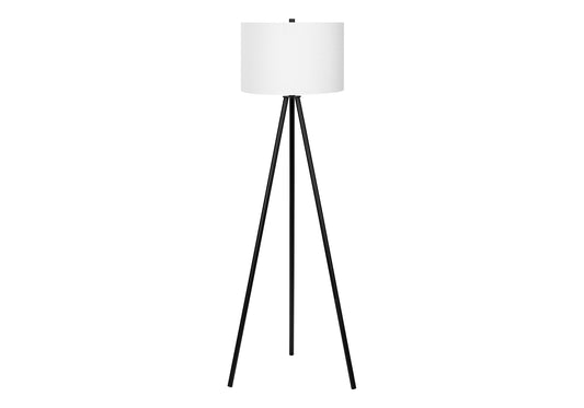 Matte Black Floor Lamp w/ Shade