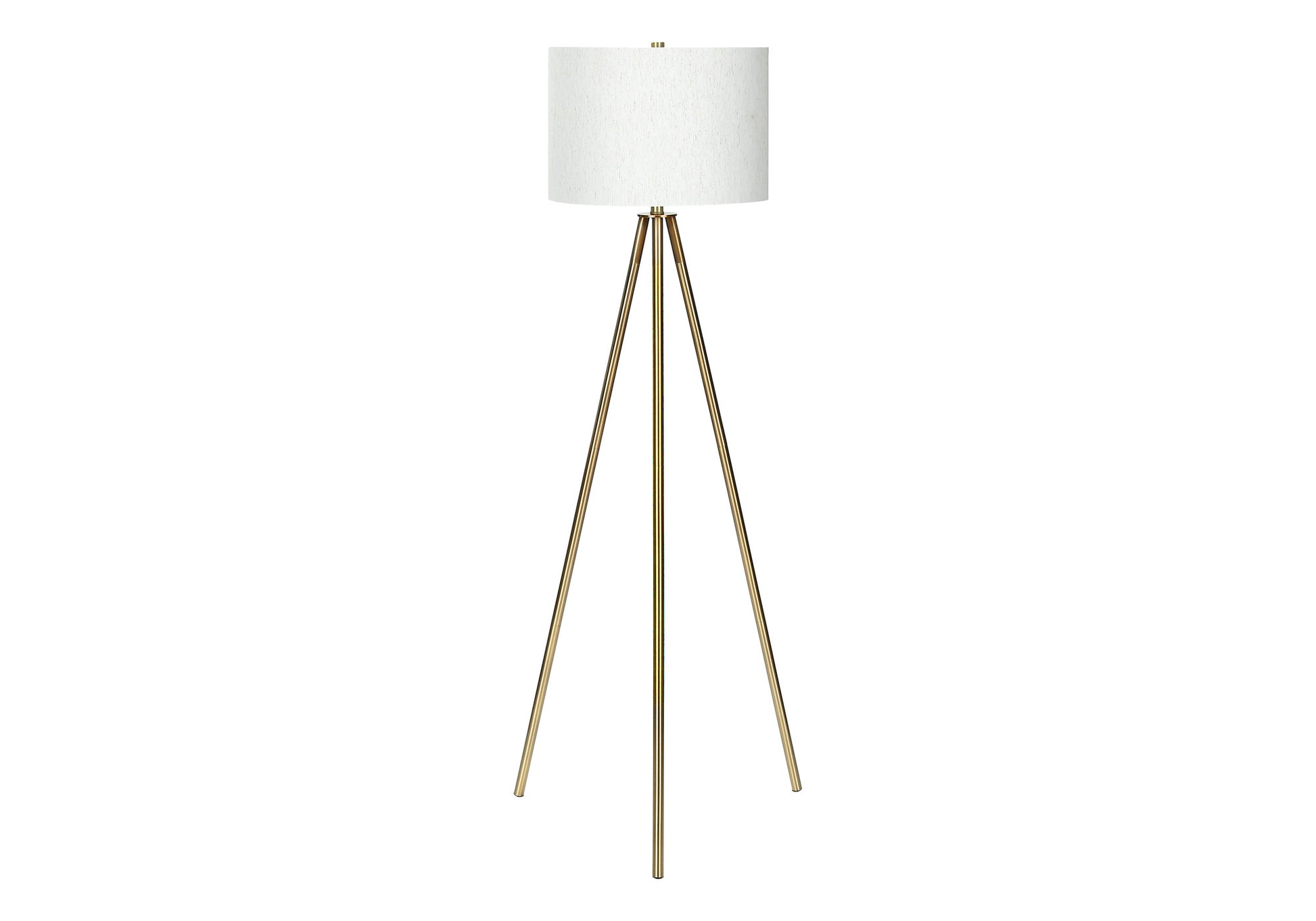 Matte Gold Floor Lamp w/ Shade