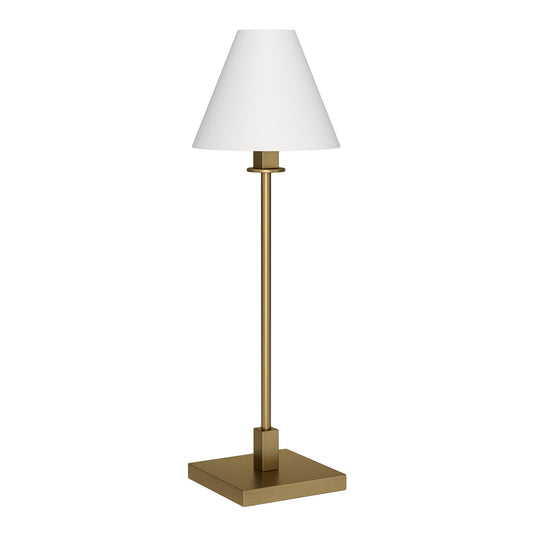 Brass Candlestick Table Lamp w/ Shade