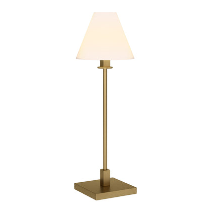 Brass Candlestick Table Lamp w/ Shade