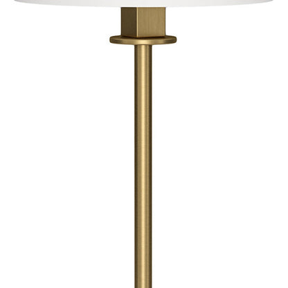 Brass Candlestick Table Lamp w/ Shade