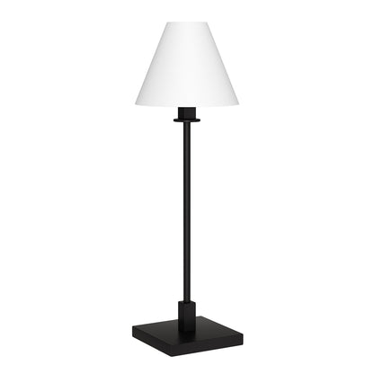 Black Candlestick Table Lamp w/ Shade