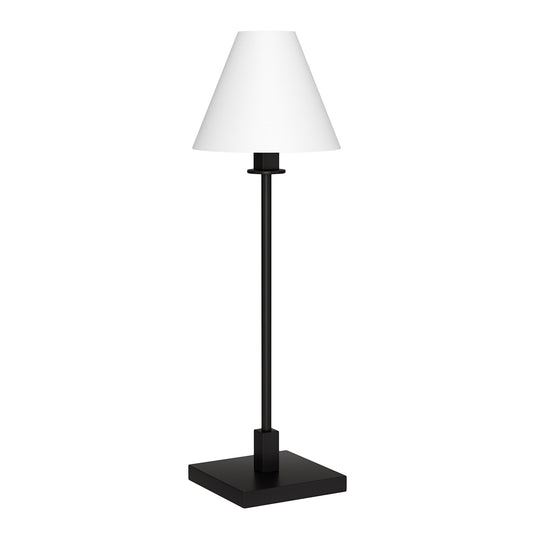 Black Candlestick Table Lamp w/ Shade