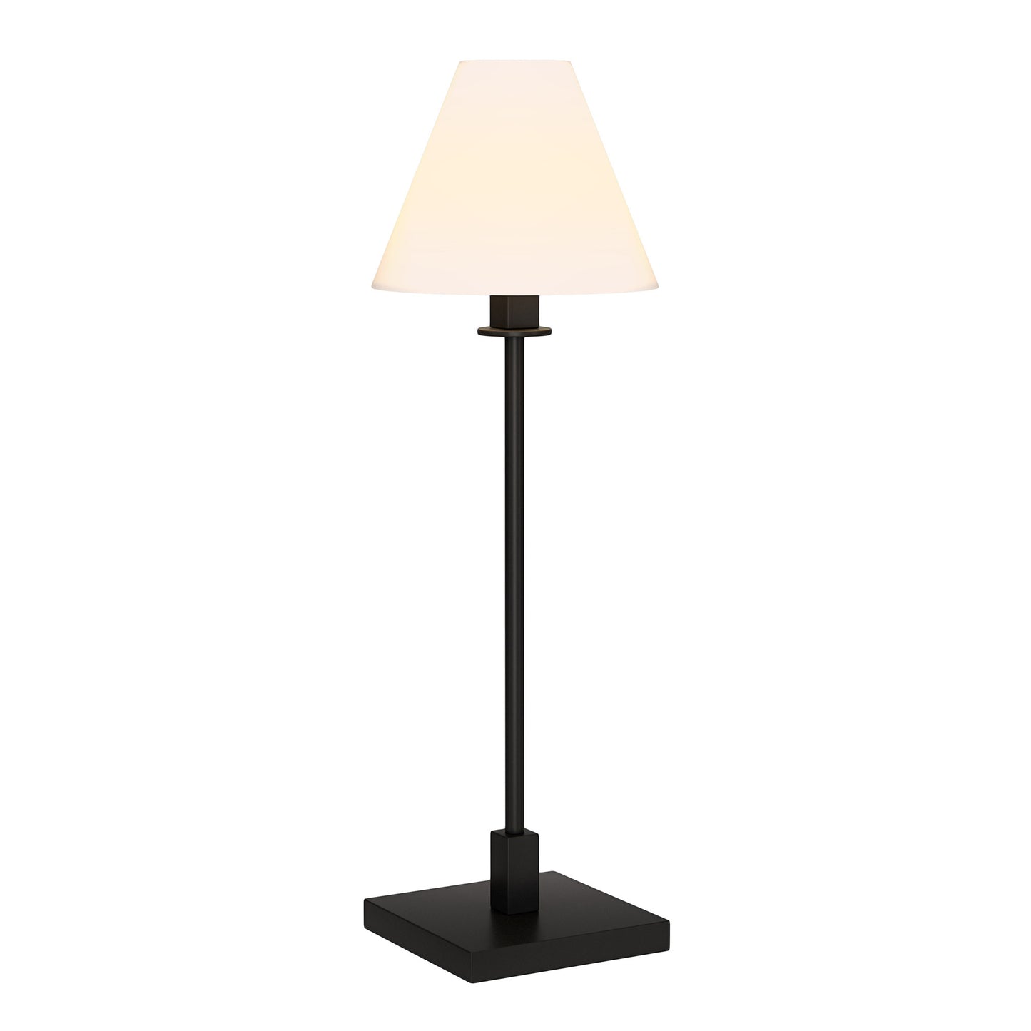 Black Candlestick Table Lamp w/ Shade