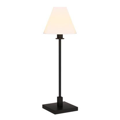 Black Candlestick Table Lamp w/ Shade