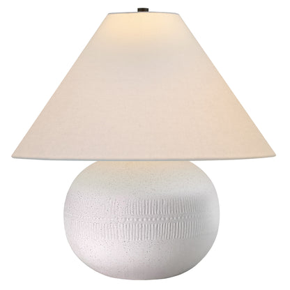 Off White Table Lamp w/ Shade