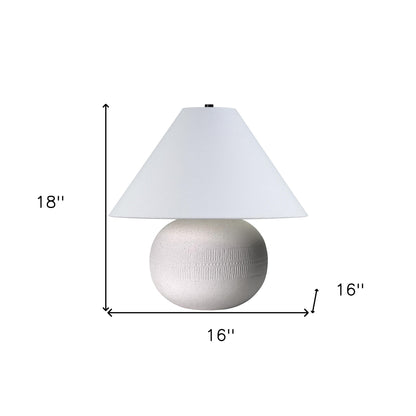Off White Table Lamp w/ Shade