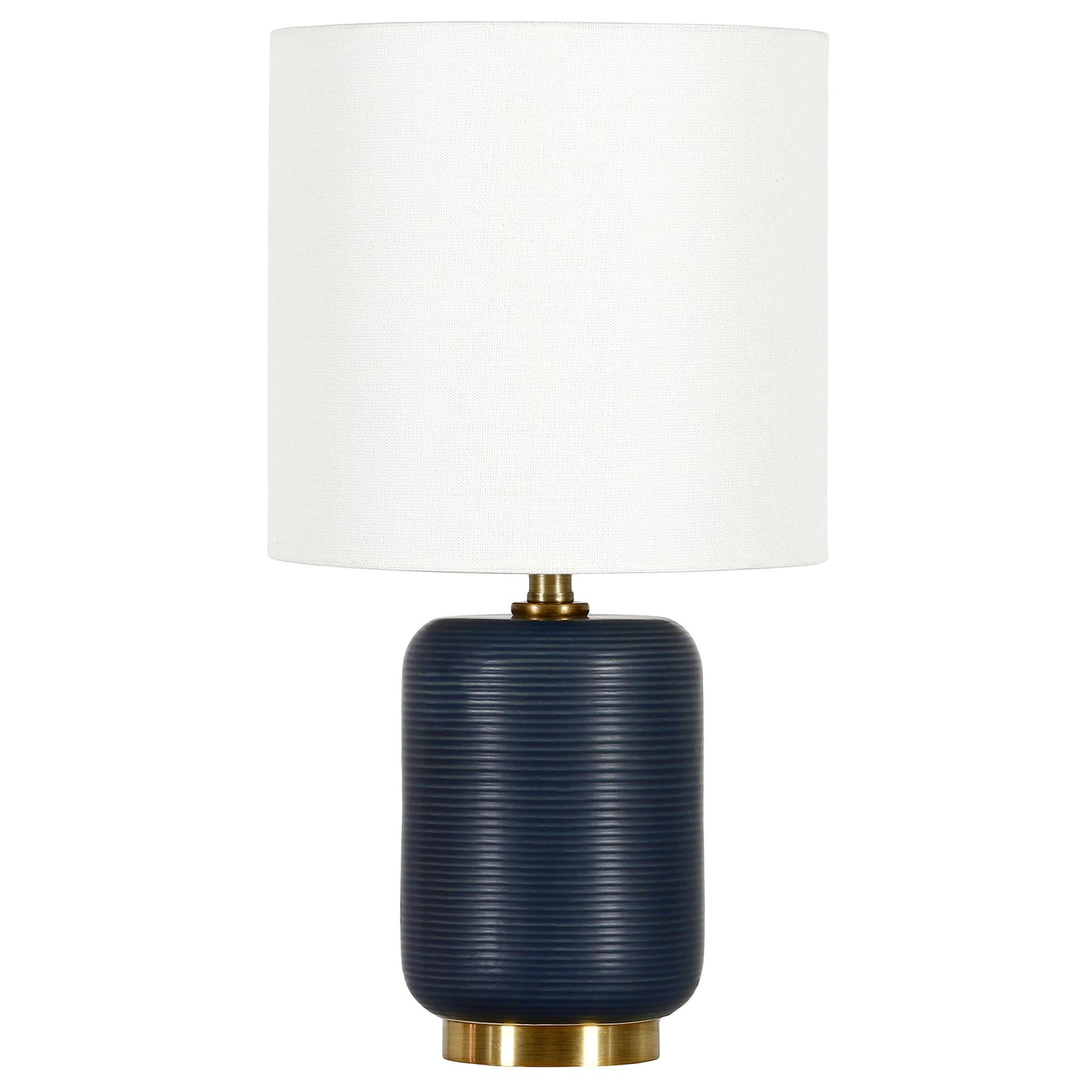 Blue & Gold Table Lamp w/ Shade