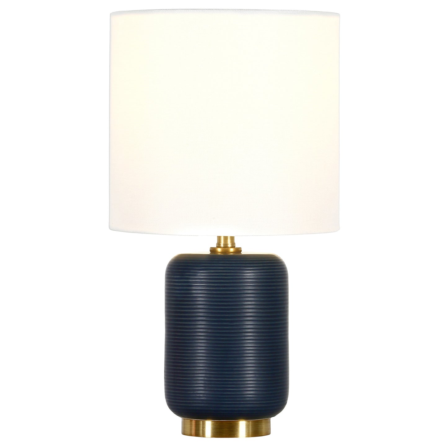 Blue & Gold Table Lamp w/ Shade