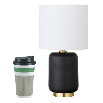Black & Gold Table Lamp w/ Shade