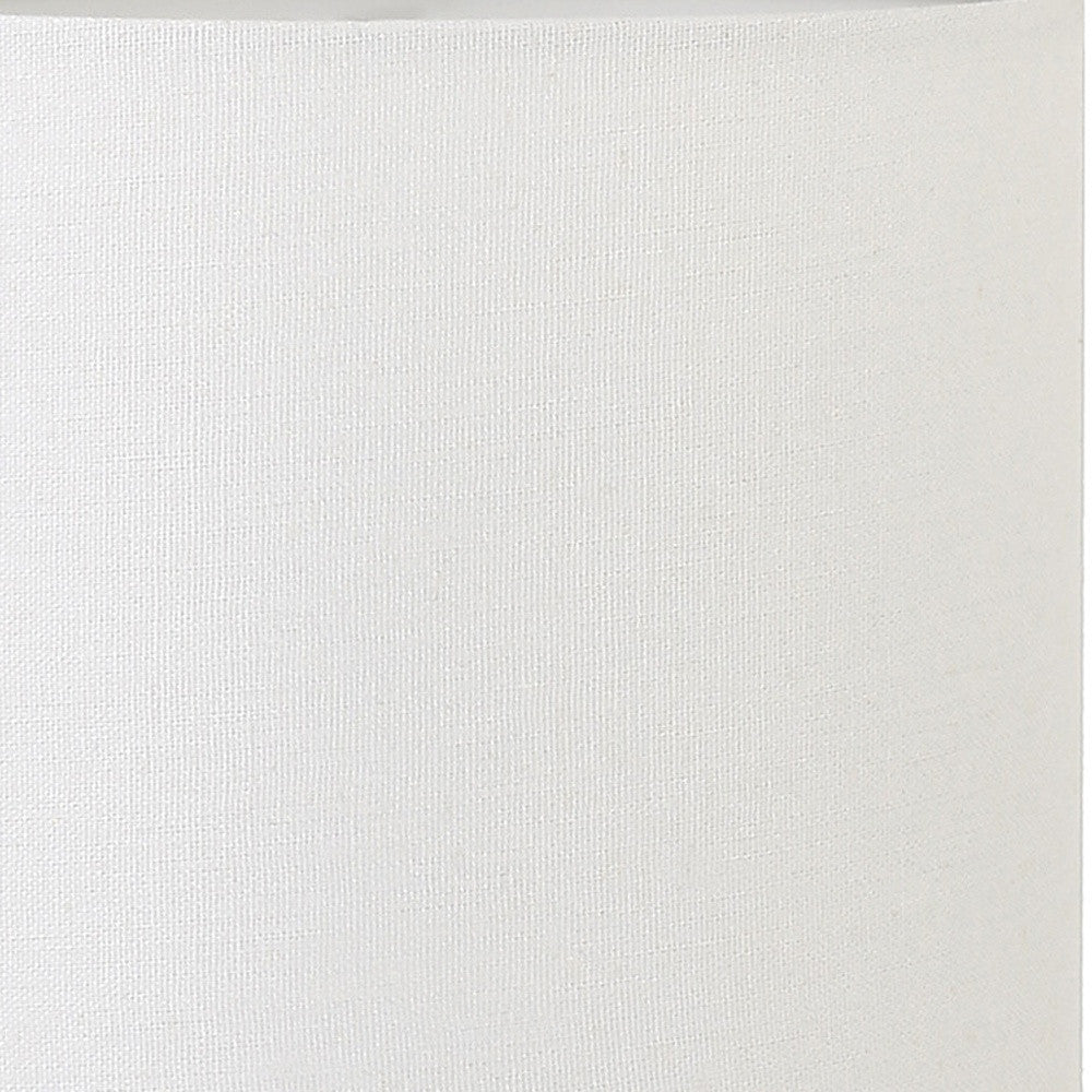 Gold & White Table Lamp w/ Shade