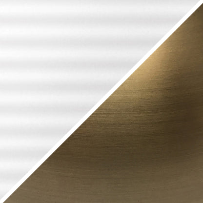 Gold & White Table Lamp w/ Shade