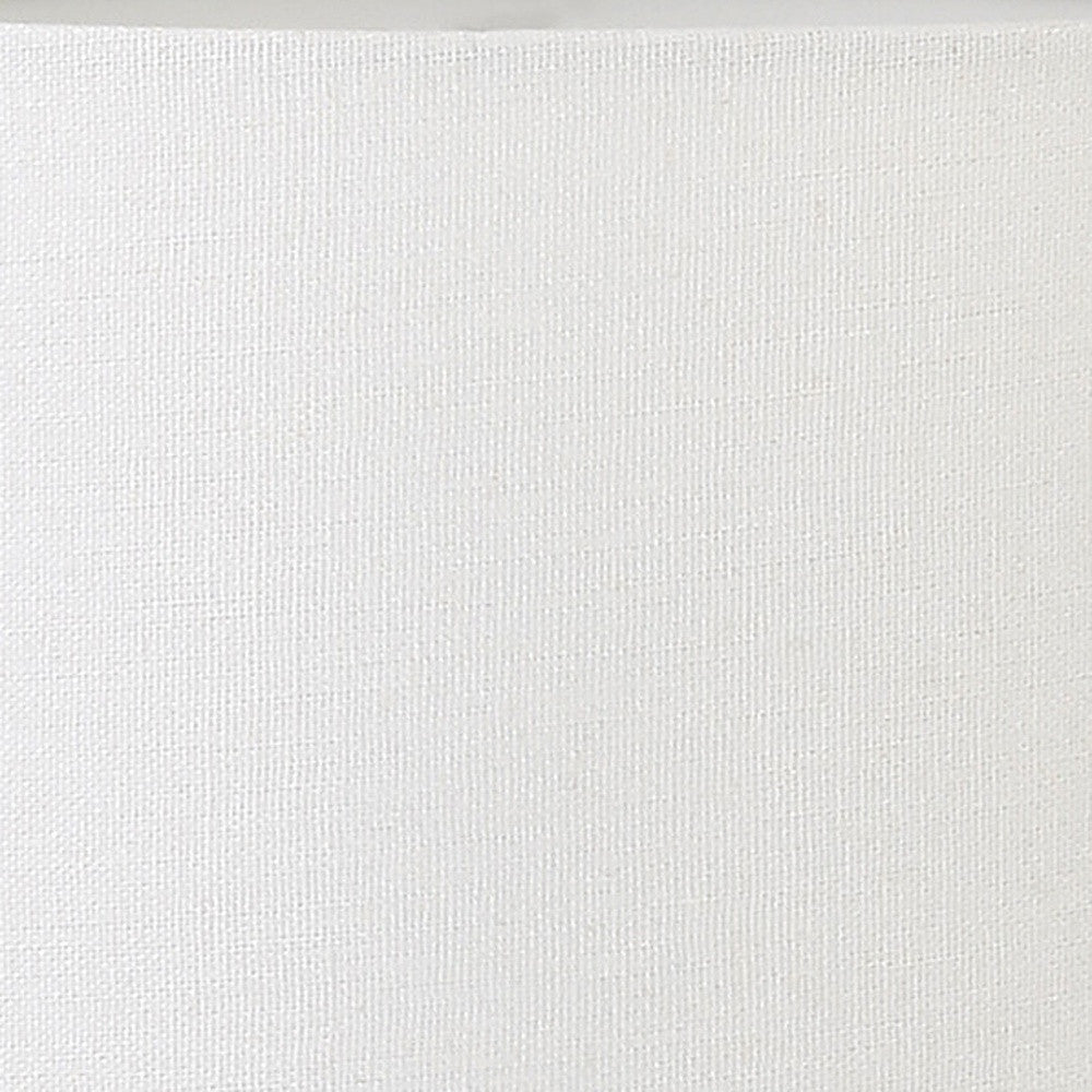 Gold & White Table Lamp w/ Shade