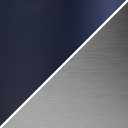 Blue & Silver Table Lamp w/ Shade