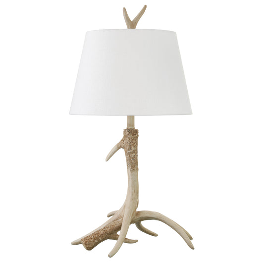Brown Antlers Table Lamp w/ Shade
