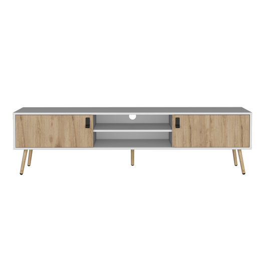 White & Beige Media Console
