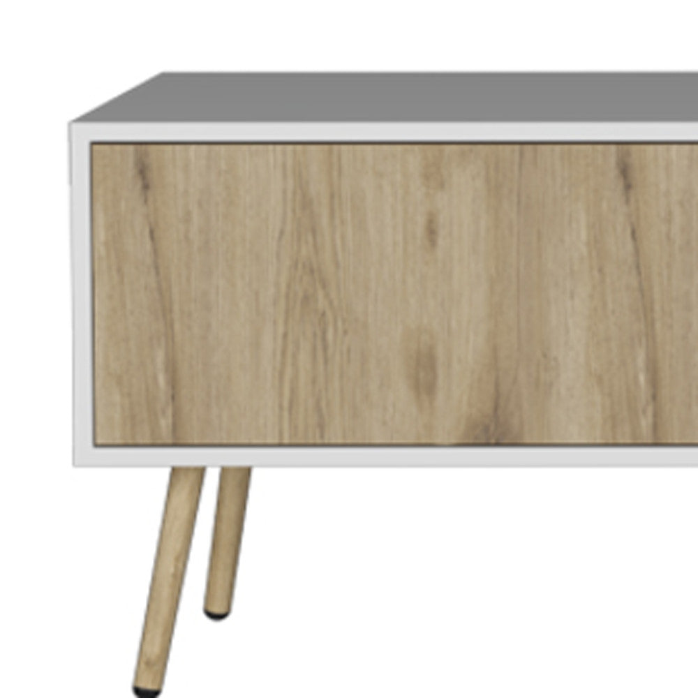 White & Beige Media Console