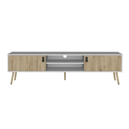 White & Beige Media Console