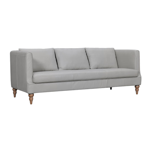 Gray Leather Sofa