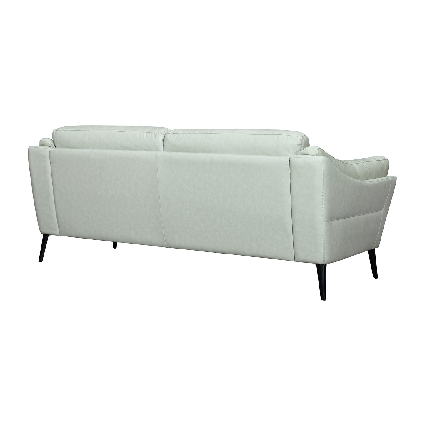 Mint Green Leather Sofa