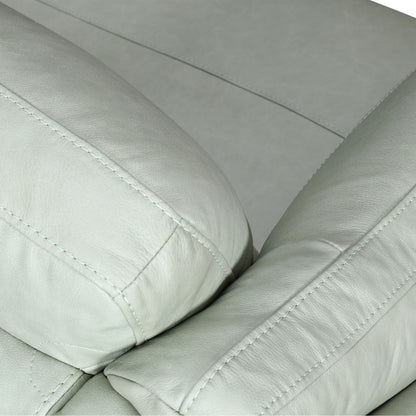 Mint Green Leather Sofa