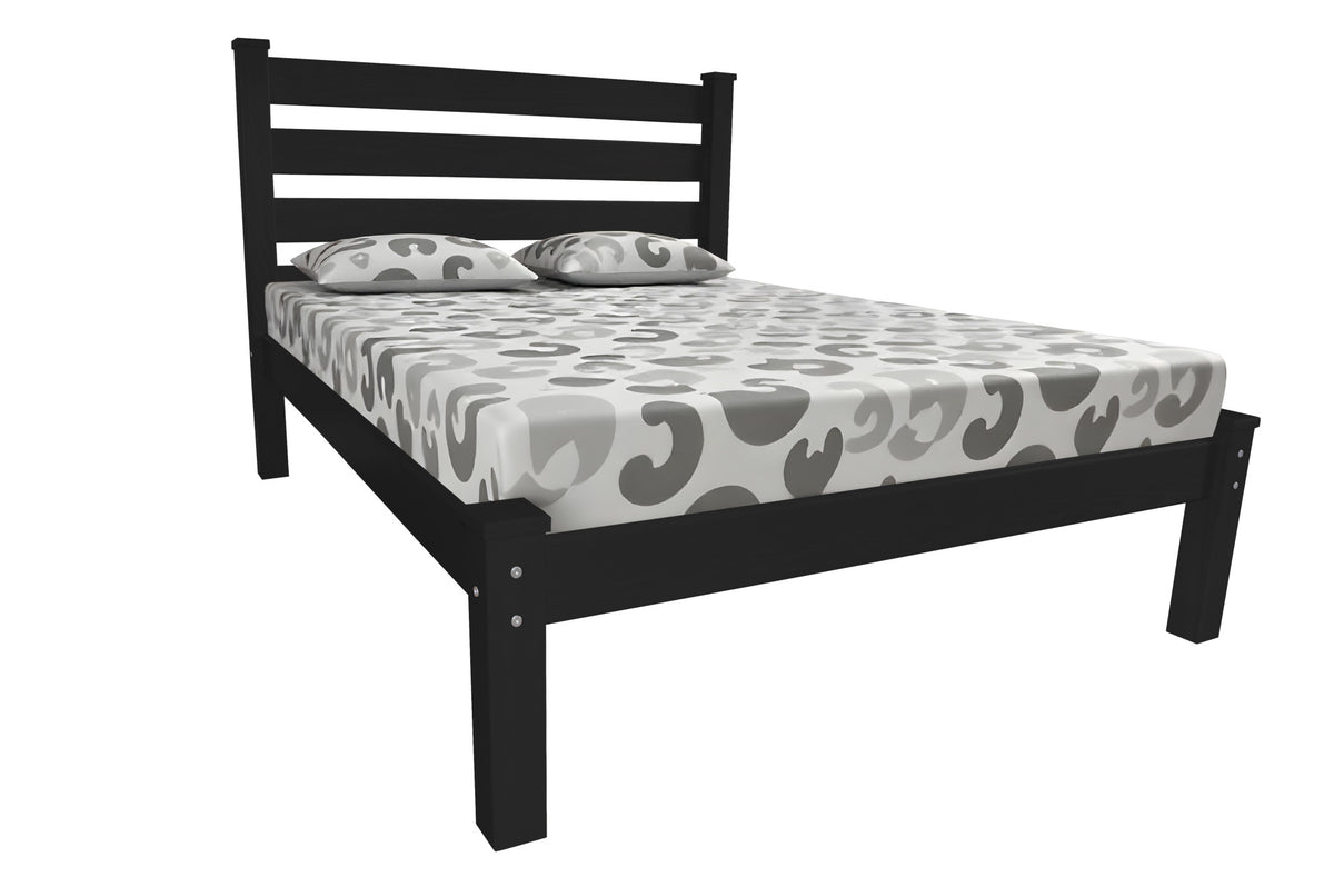 Emerson Black Solid Wood Full Bed