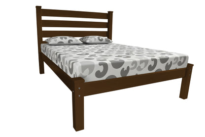 Ronan Coffee Solid Wood Full Bed
