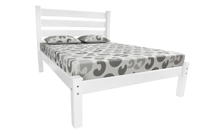 Griffin White Solid Wood Full Bed