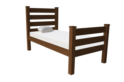 Wilhelmina Brown Solid Wood Twin Bed