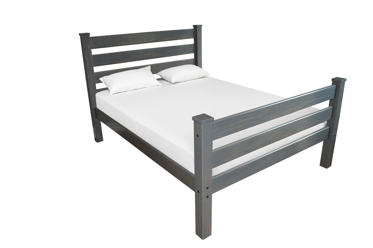 Arabella Gray Solid Wood Twin Bed